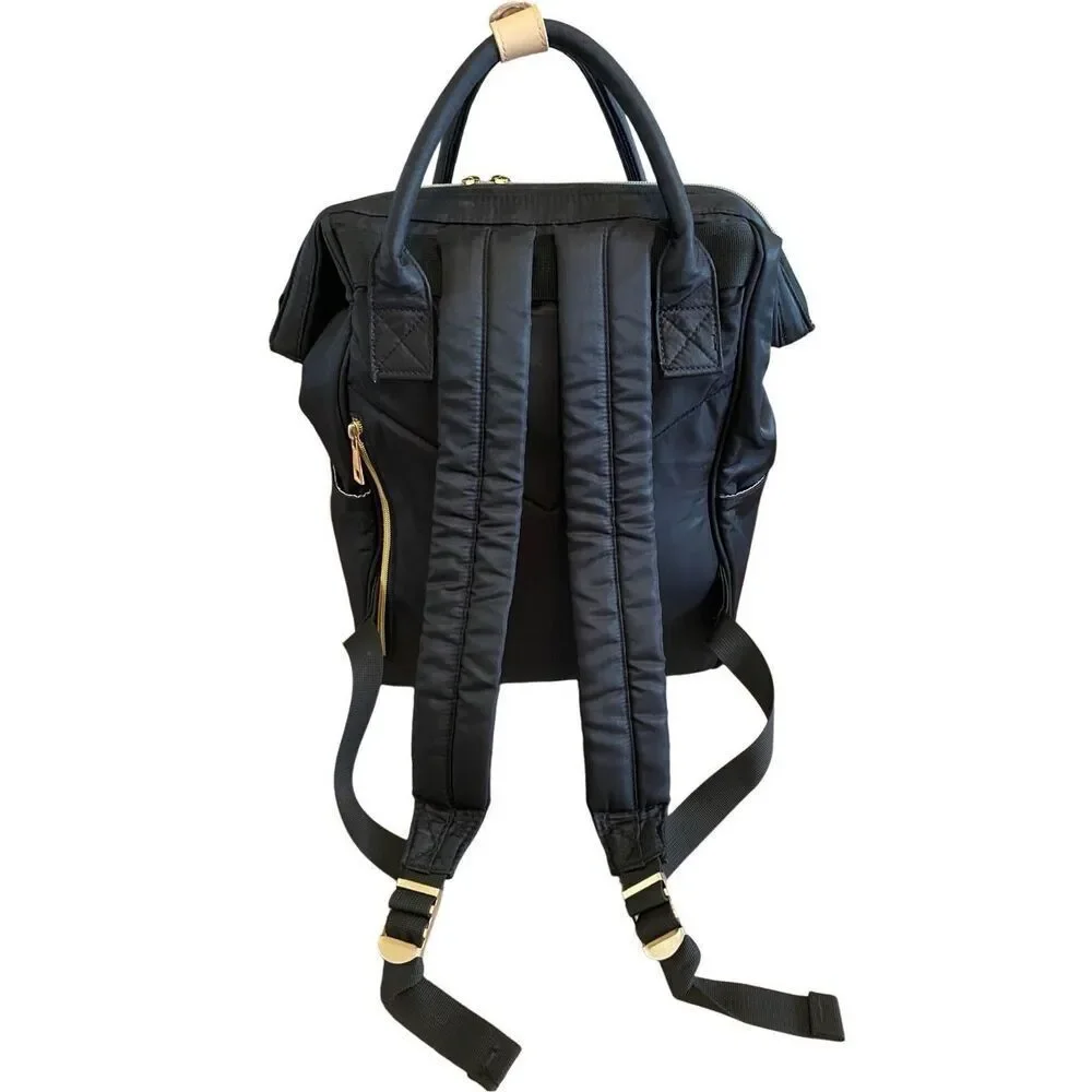 Manso Black School Backpack Bag Travel Vacation